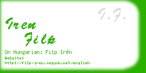 iren filp business card